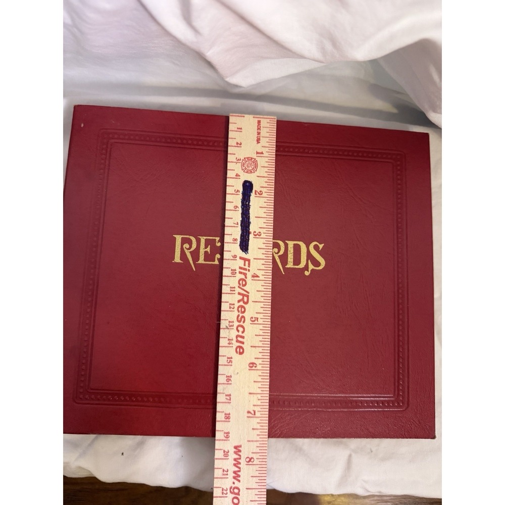 Vintage Dark Red Size 45 Record Holder Album Made In Usa - Picture 9 of 9
